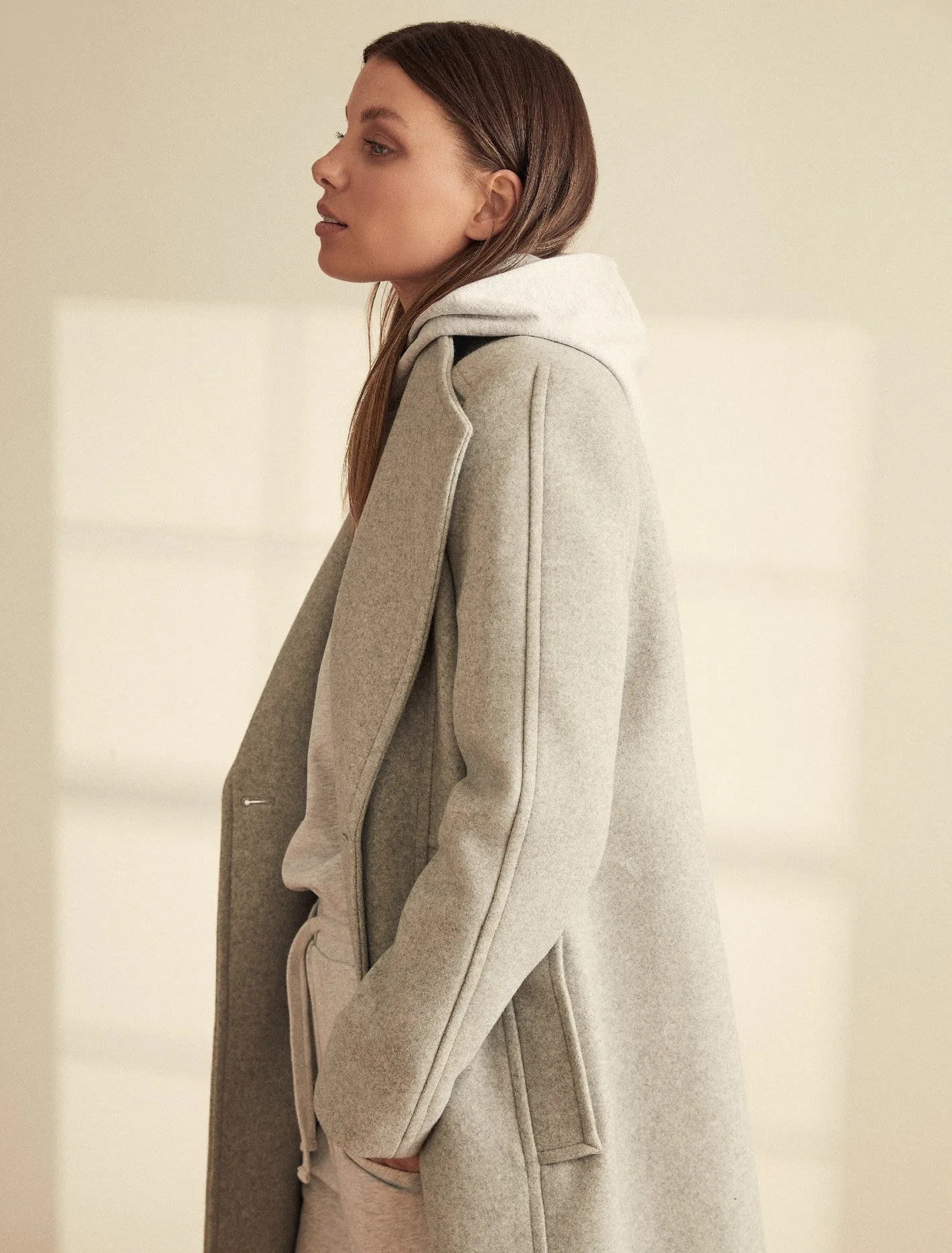 Heather Wrap Coat