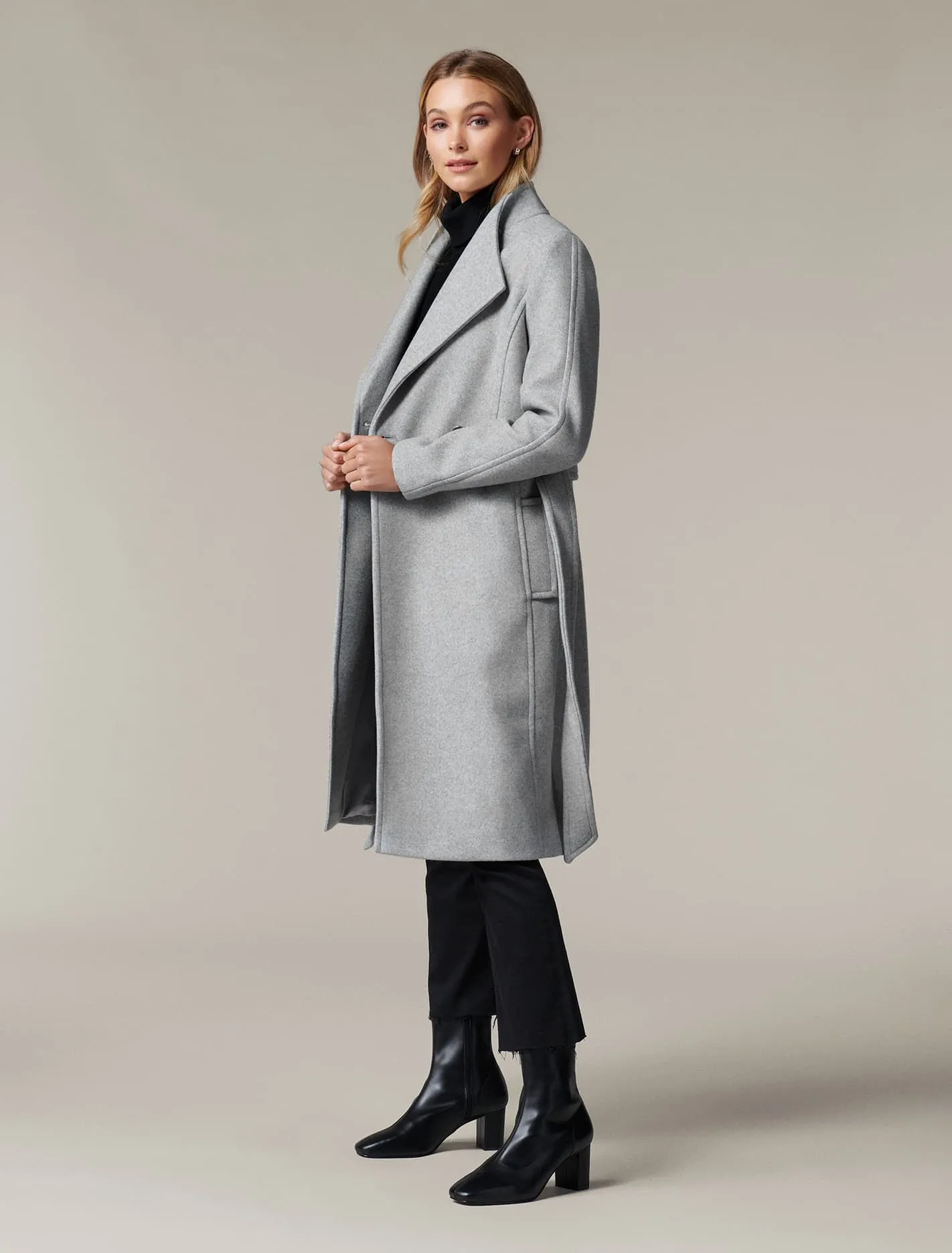 Heather Wrap Coat