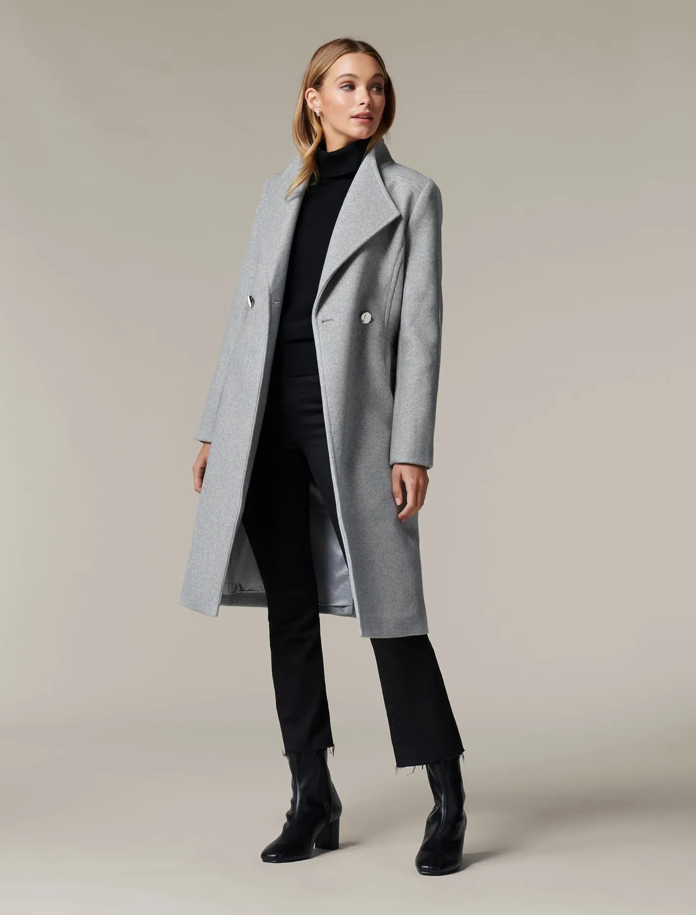 Heather Wrap Coat