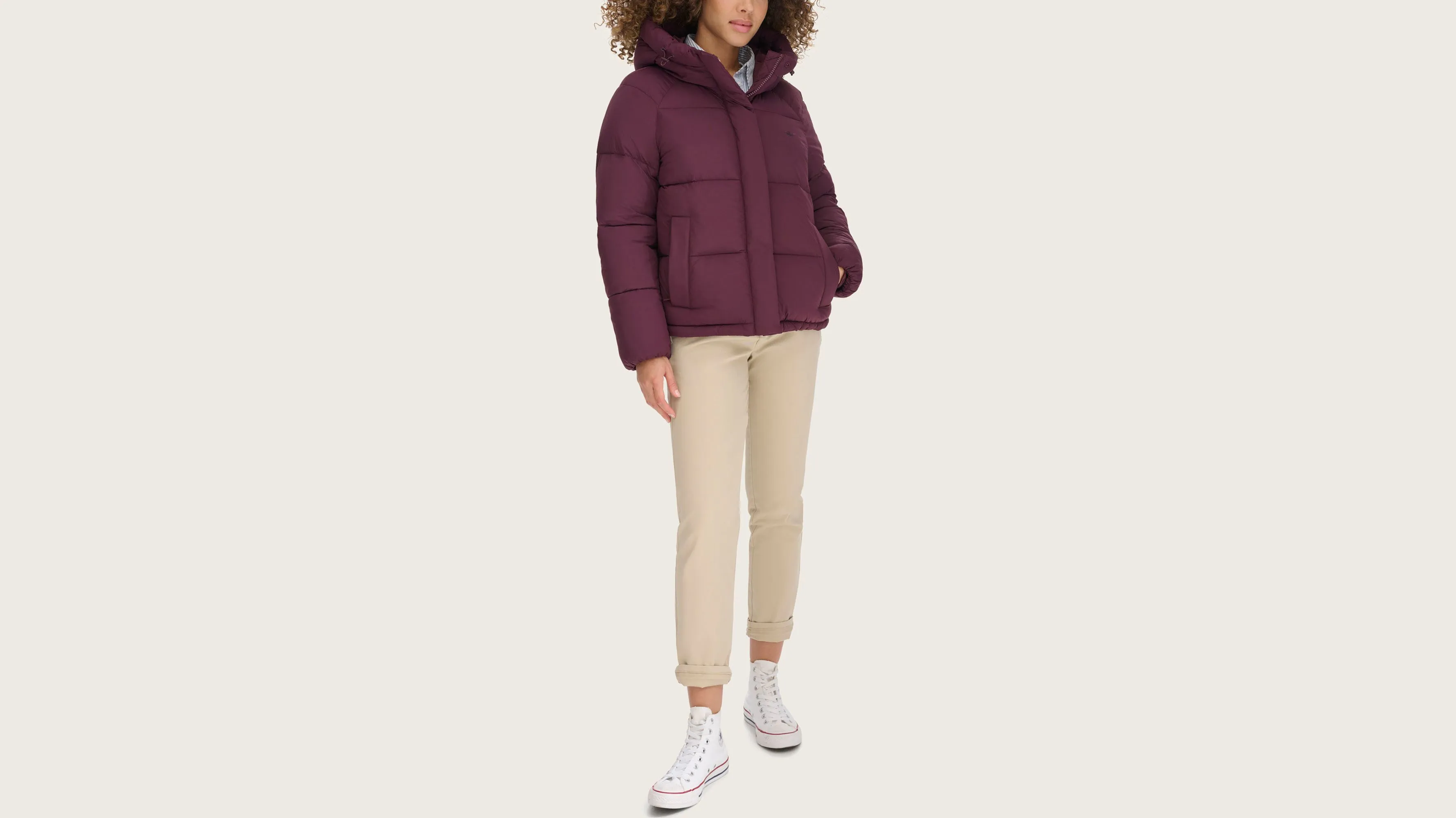 Hooded Matte Bubble Puffer Jacket