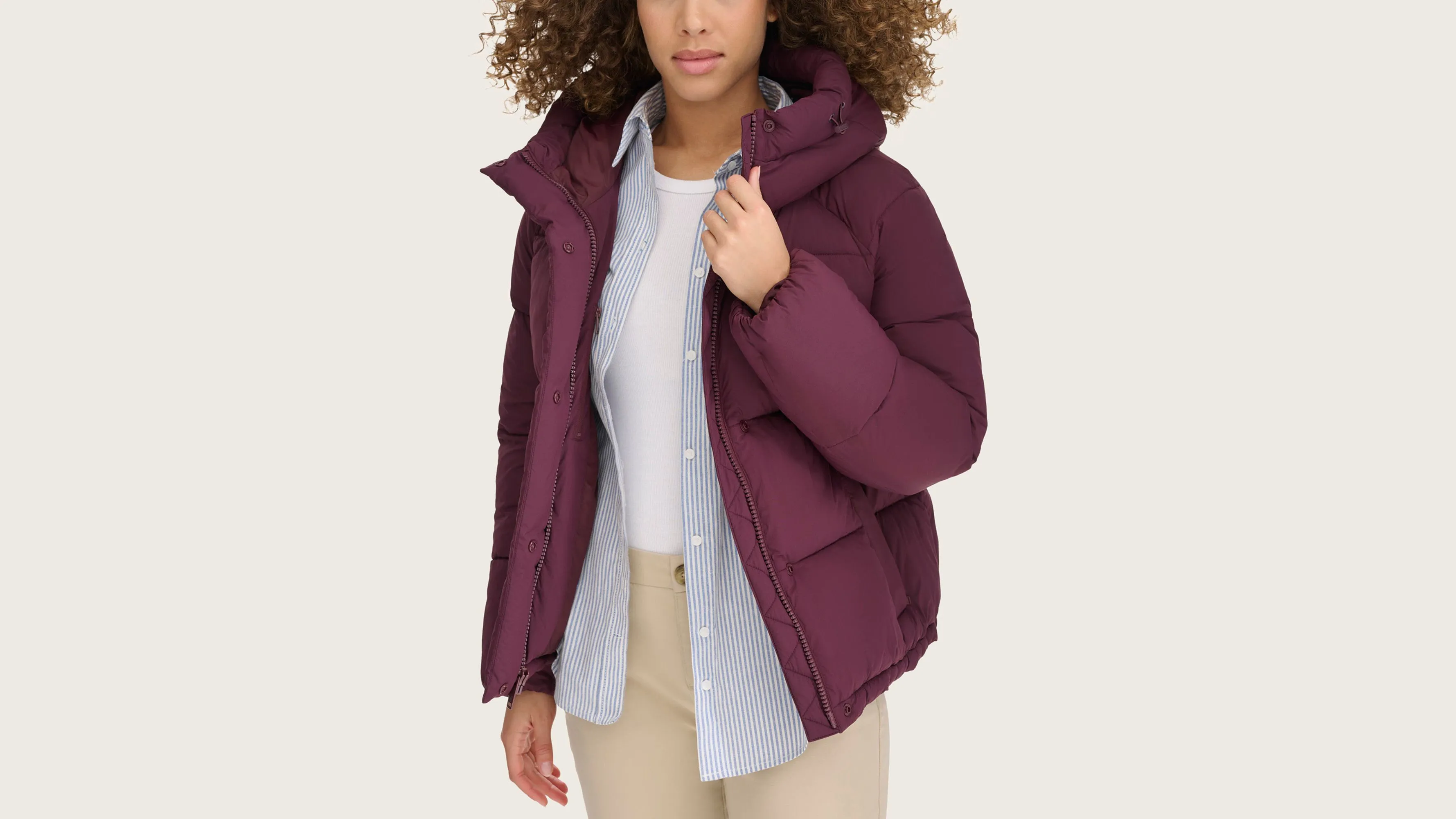 Hooded Matte Bubble Puffer Jacket