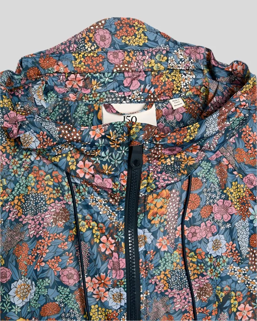 Hooded Windbreaker Jacket Made With Liberty Fabric