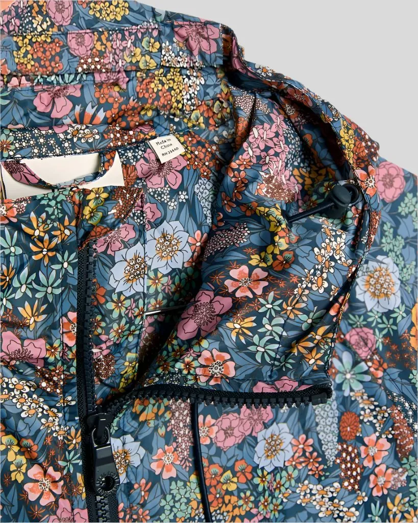 Hooded Windbreaker Jacket Made With Liberty Fabric