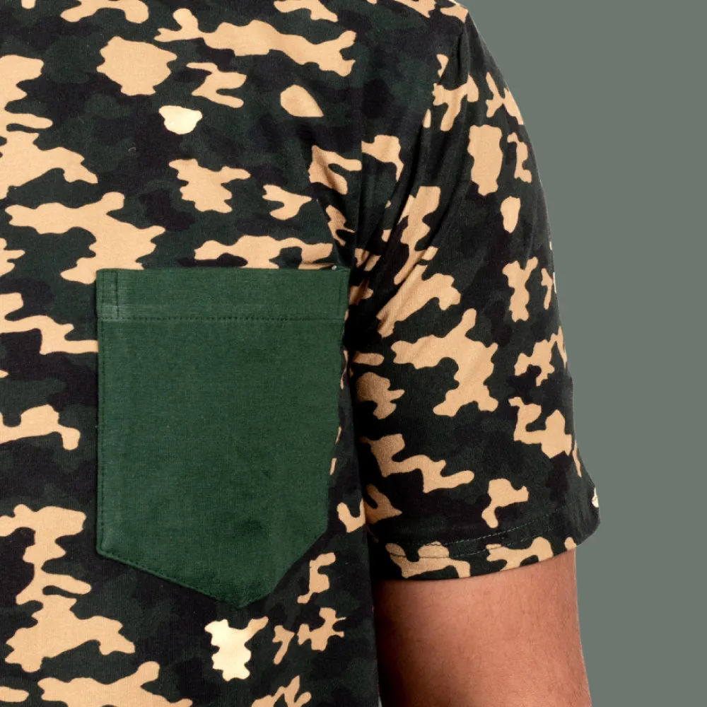 Kaziranga Unisex Round Neck T-Shirt with Pocket