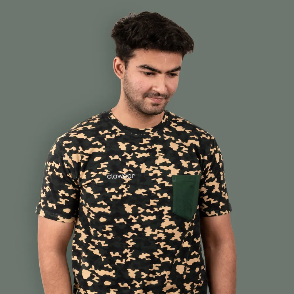 Kaziranga Unisex Round Neck T-Shirt with Pocket