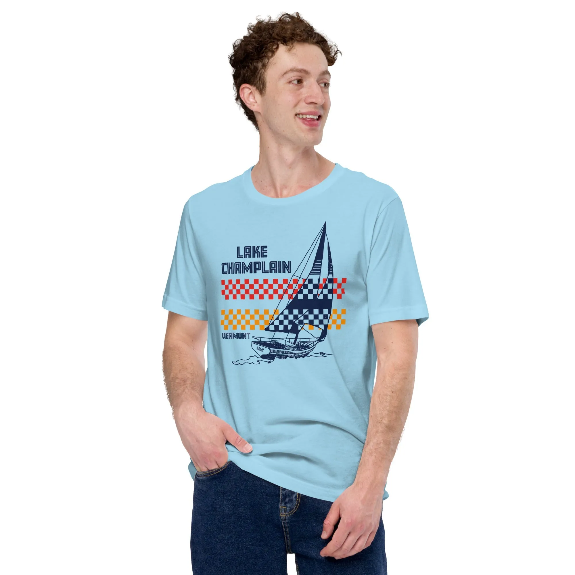 Lake Champlain VT Sailboat Soft Style T-Shirt