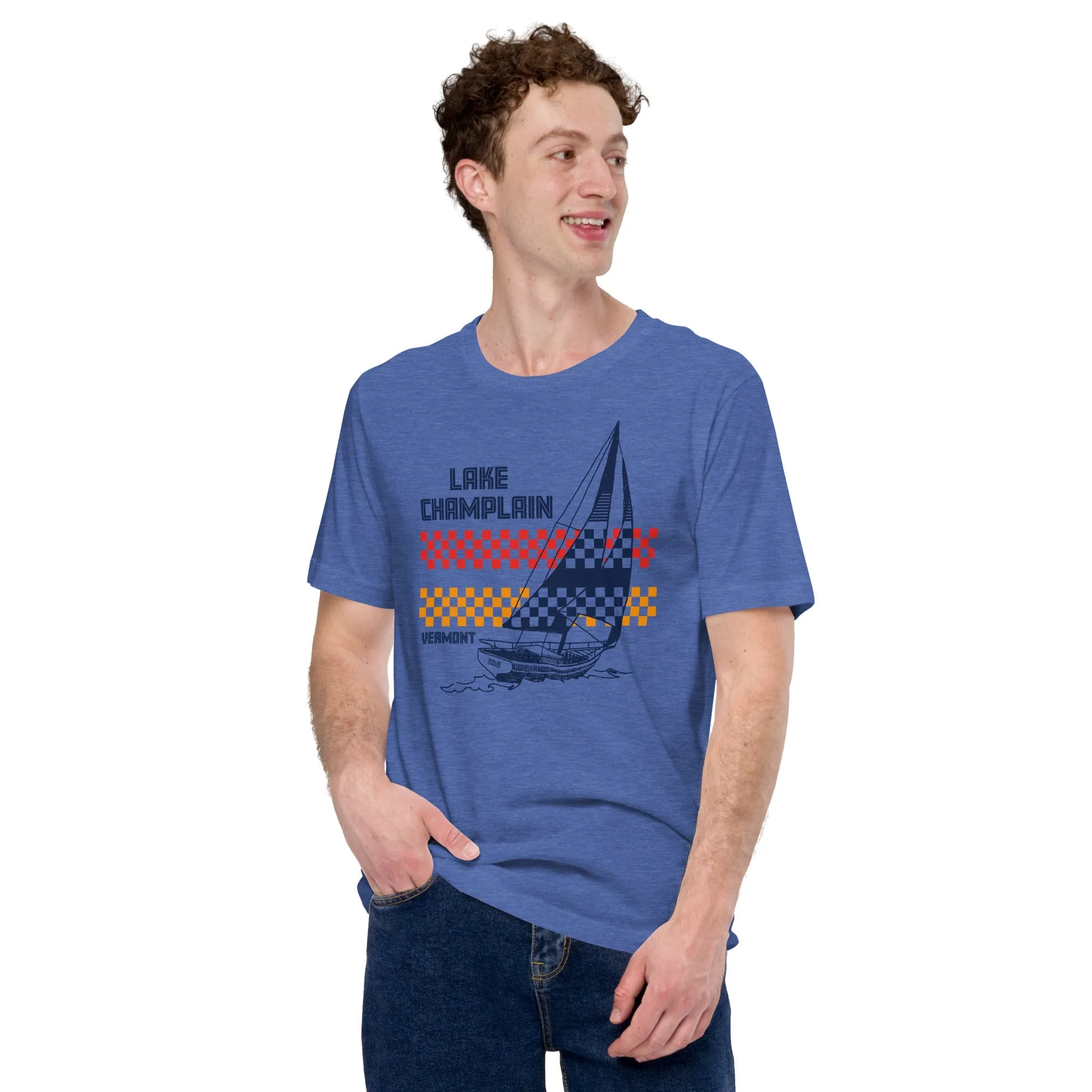Lake Champlain VT Sailboat Soft Style T-Shirt