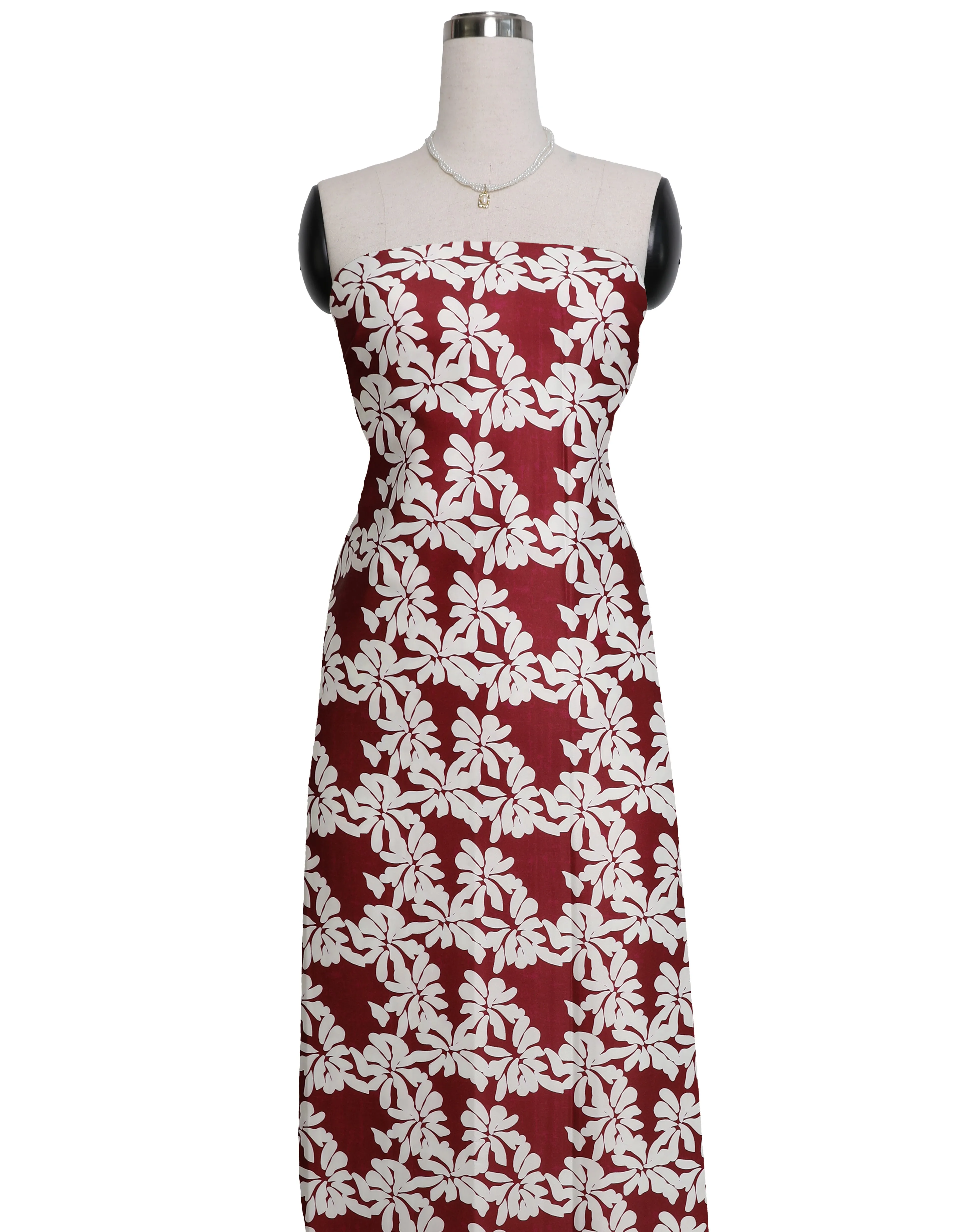 LIORA SATIN - 4 METERS  (MAROON)