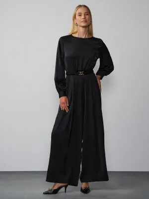 Long Sleeve Wide Leg Jumpsuit