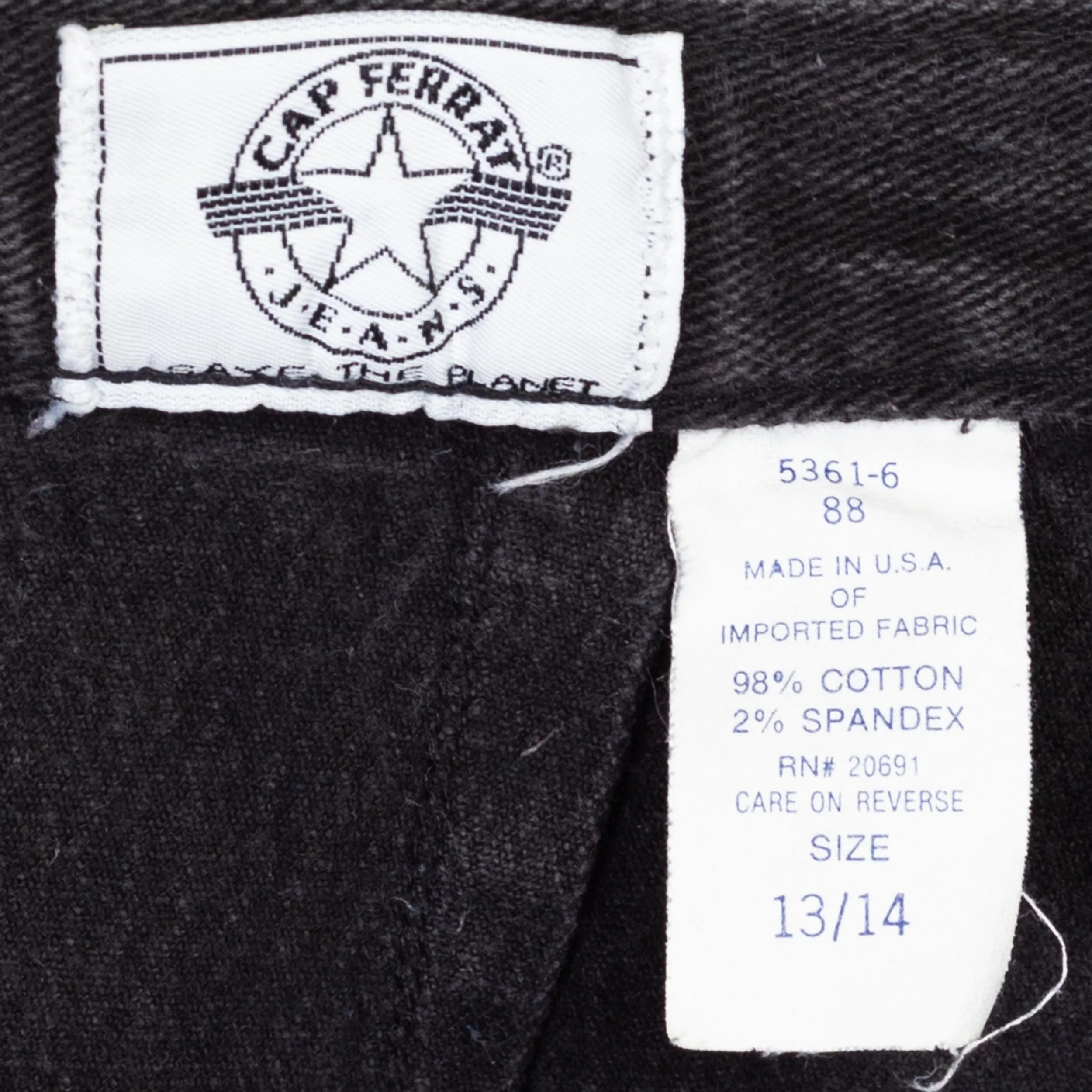 Medium 80s Black High Waisted Stirrup Jeans 28"-29"