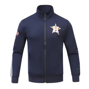 MLB HUSTON ASTROS CLASSIC MEN'S TRACK JACKET (MIDNIGHT NAVY/ORANGE)