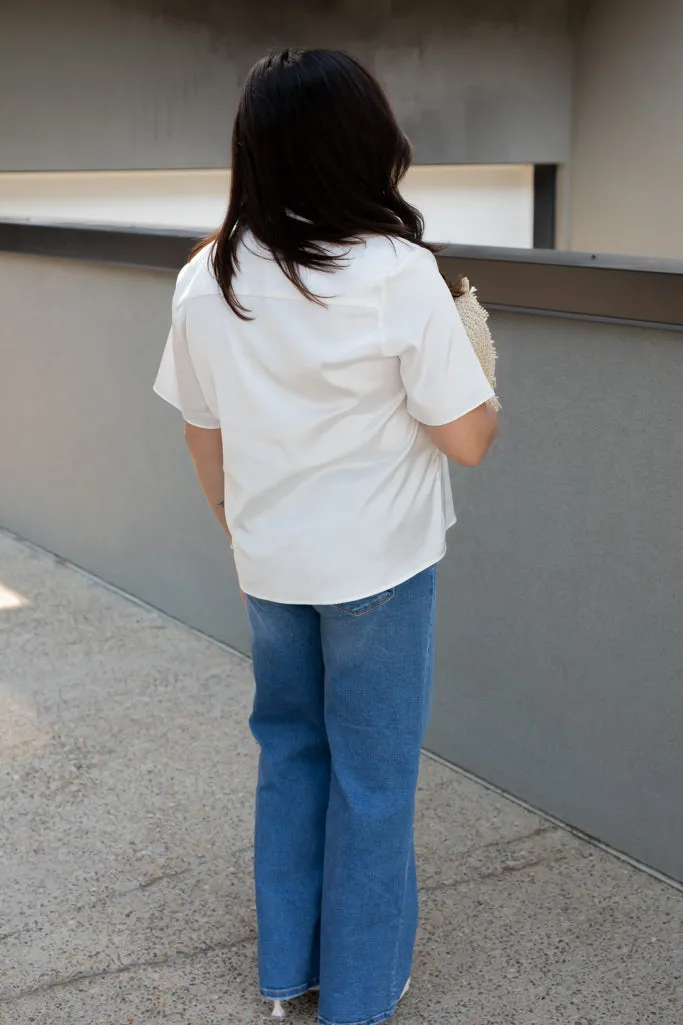 NEW SARHI SATIN BLOUSE (WHITE)