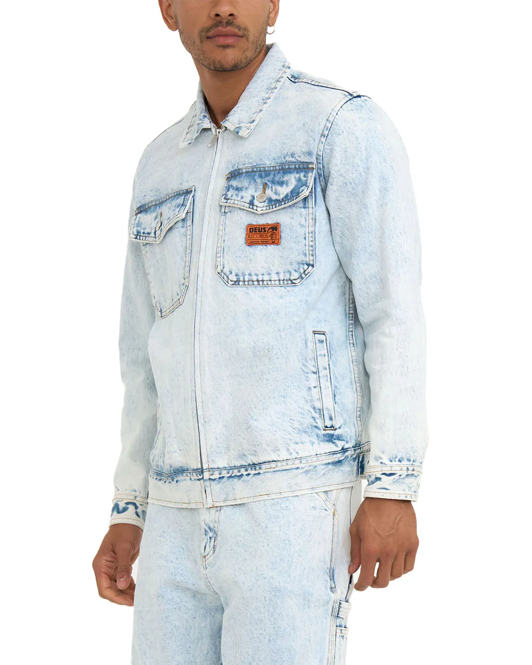 Ortiz Garage Jacket - Light Blue Wash