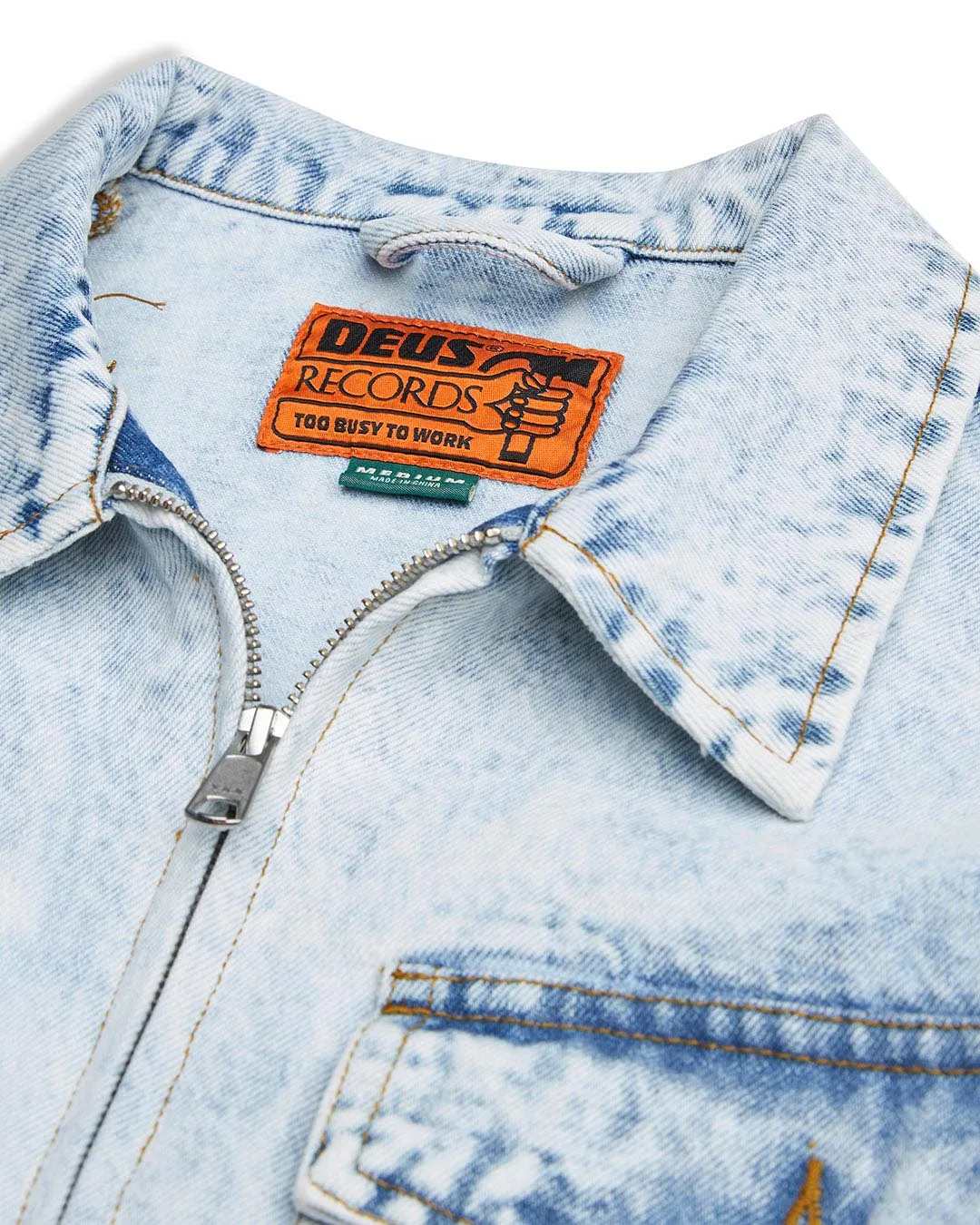 Ortiz Garage Jacket - Light Blue Wash