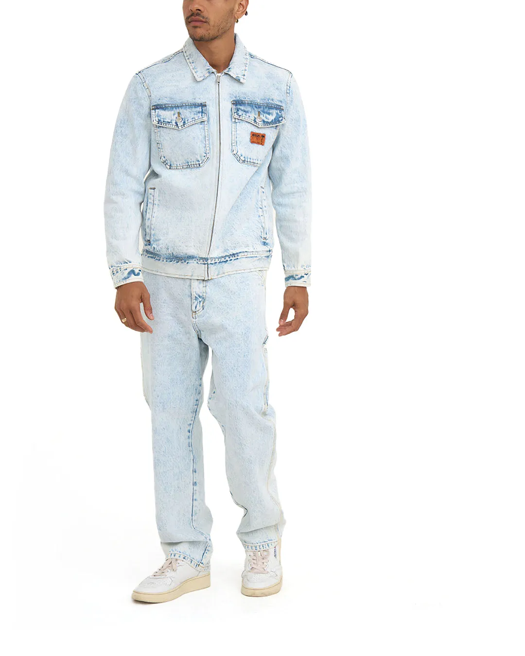 Ortiz Garage Jacket - Light Blue Wash