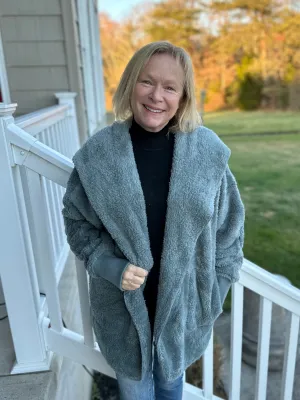 Oversized Hoodie Jacket in Alpine Trail