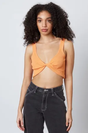 Sunrise Knitted Front Twist Top
