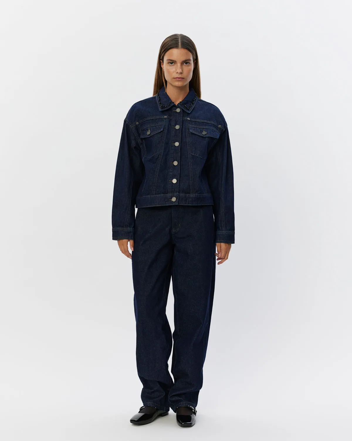 THOMASW JACKET - Dark denim blue