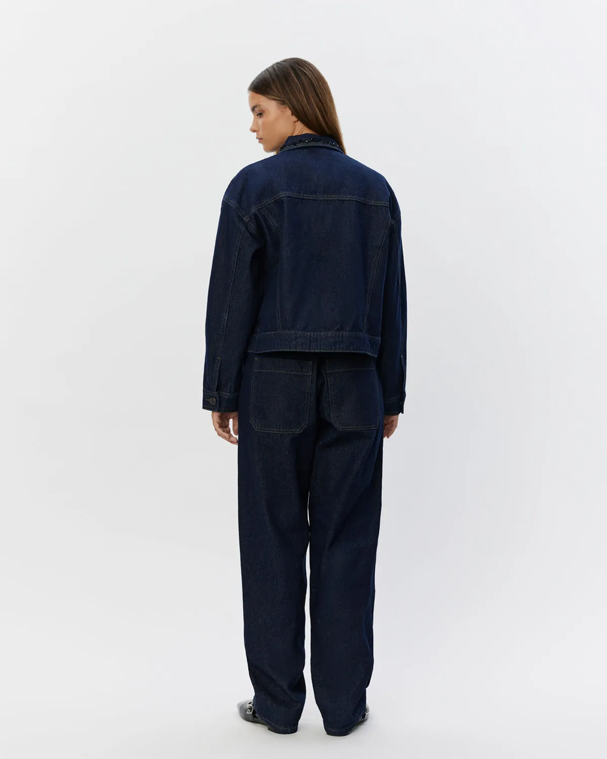 THOMASW JACKET - Dark denim blue