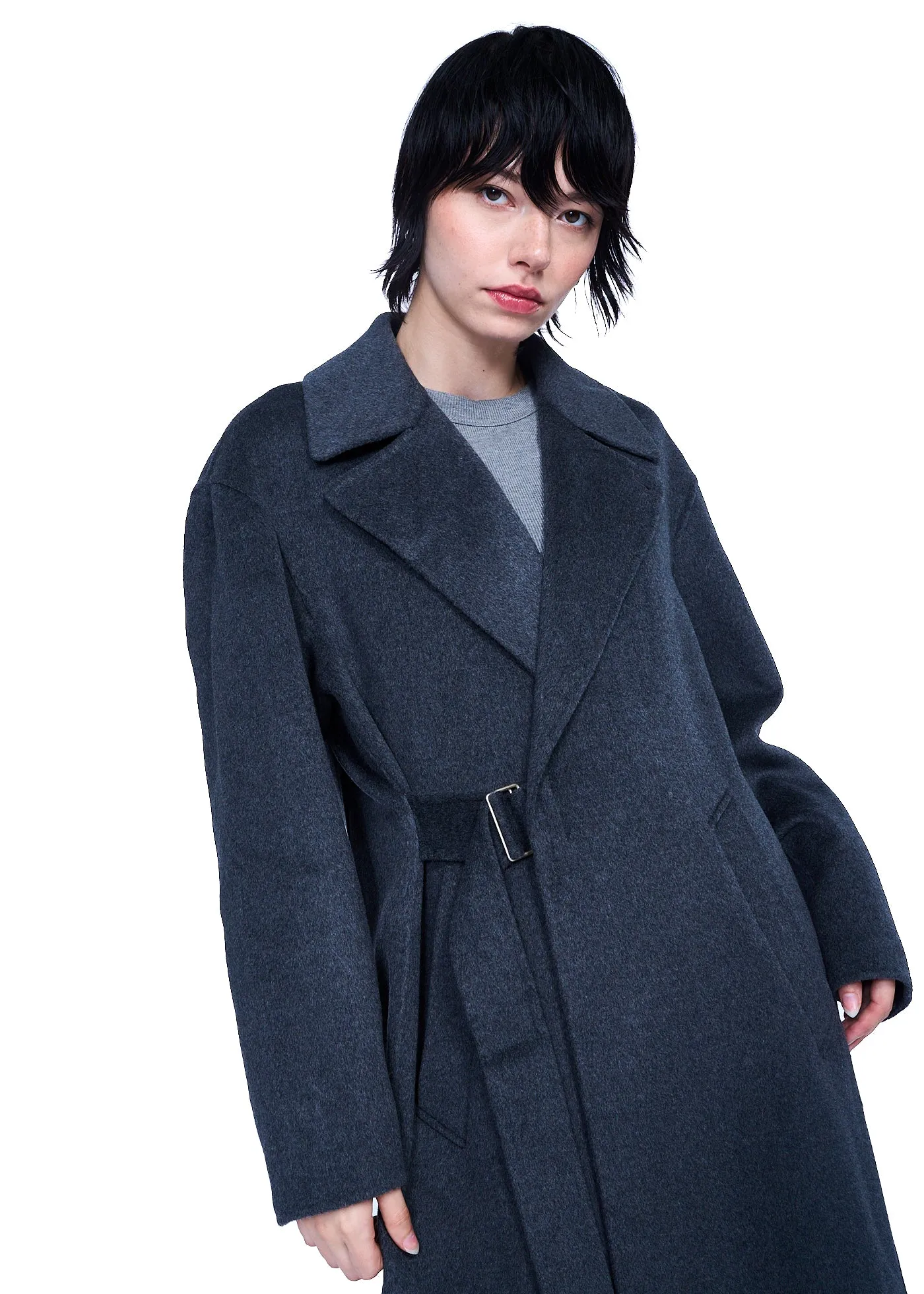 TONYWACK Double-faced Wool And Cashmere Belted Coat