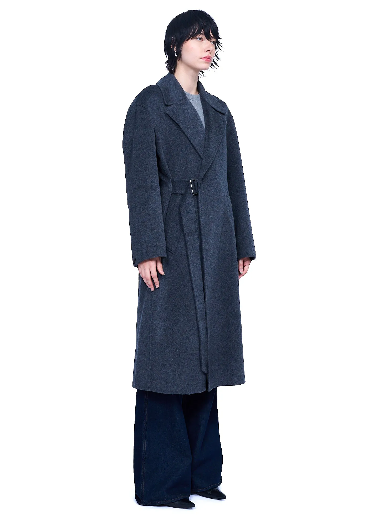 TONYWACK Double-faced Wool And Cashmere Belted Coat