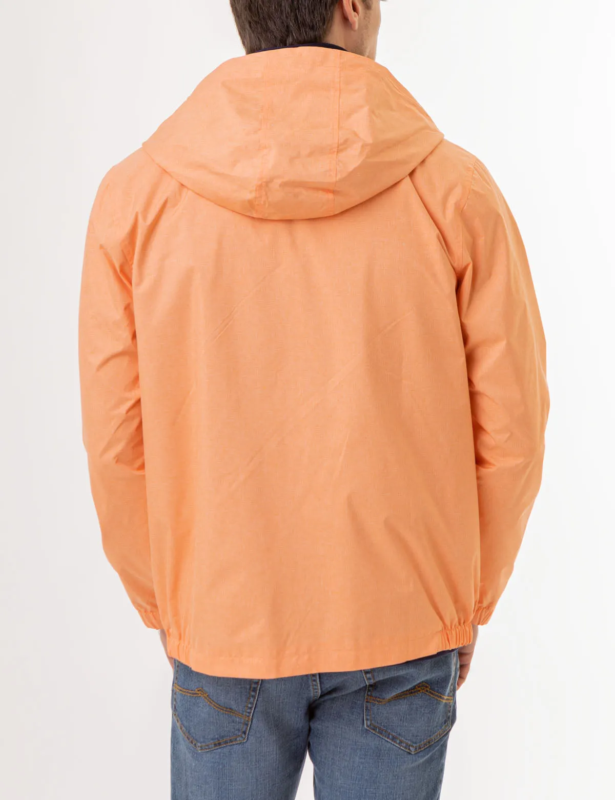 USPA HEATHERED HOODED WINDBREAKER