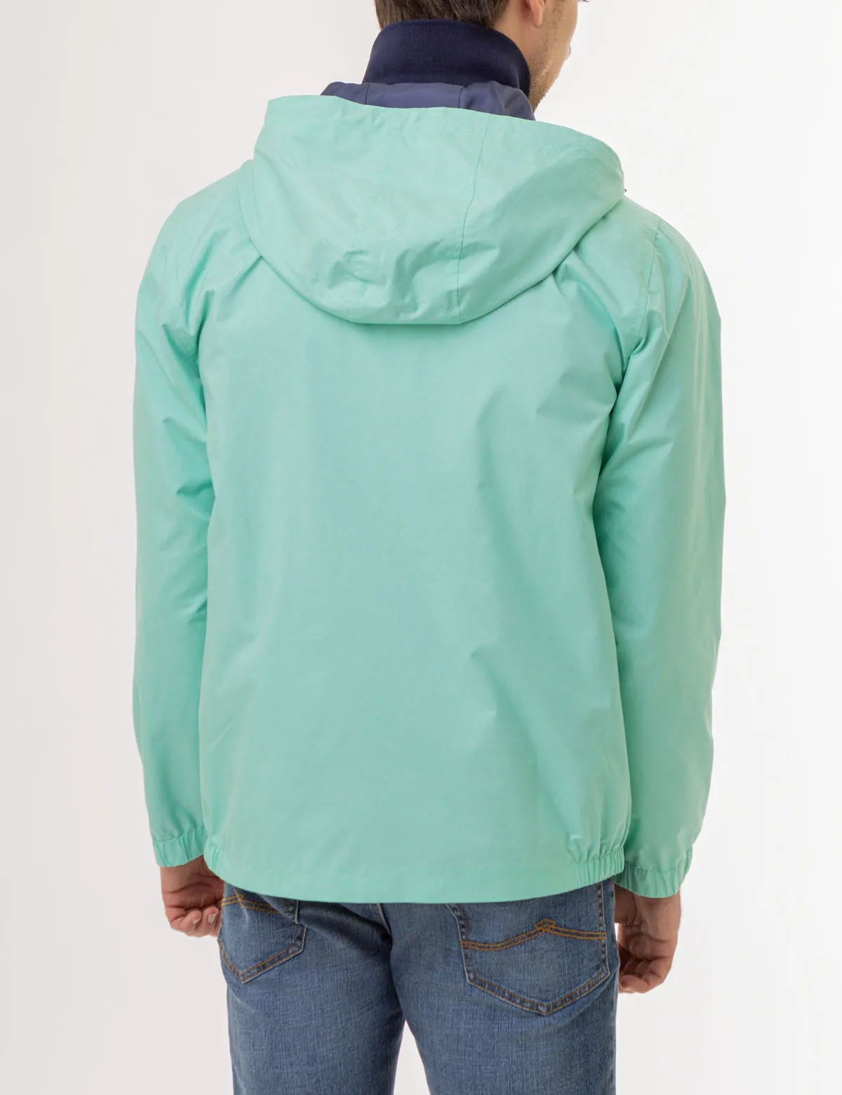 USPA HEATHERED HOODED WINDBREAKER