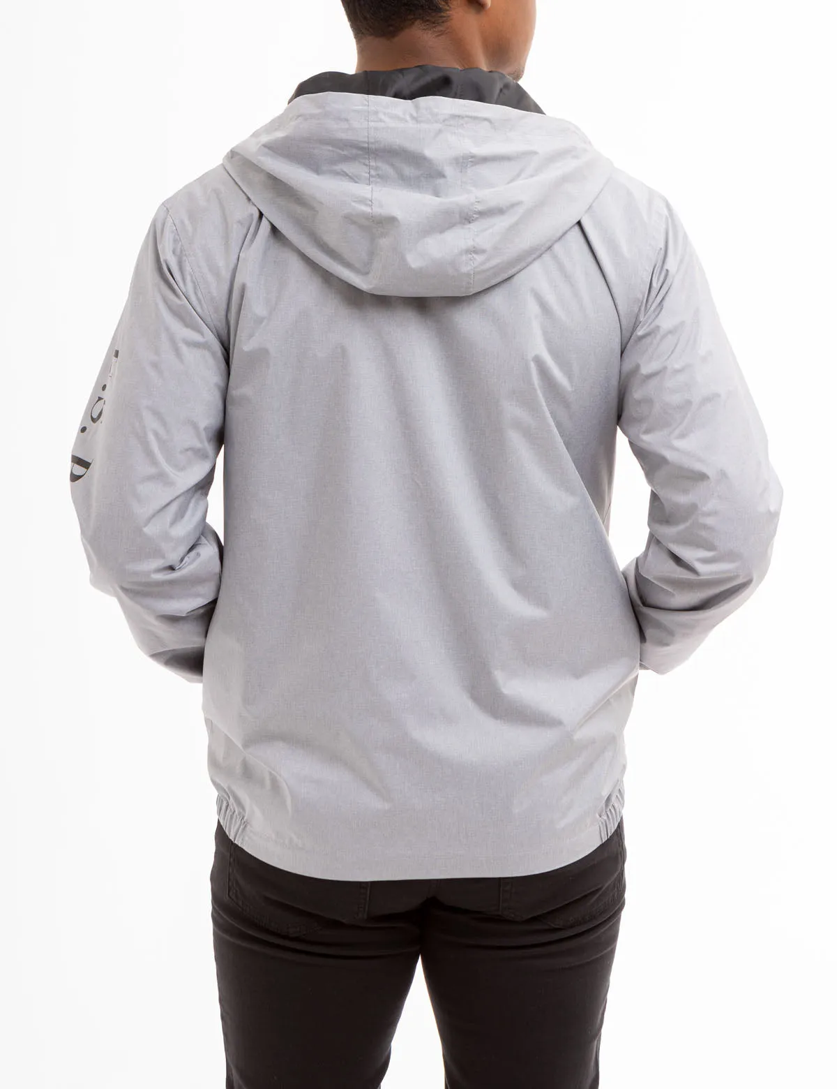 USPA HEATHERED HOODED WINDBREAKER