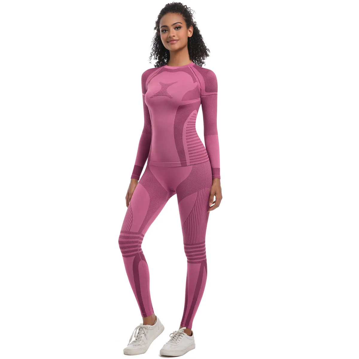 Women's Knitted High-elasitc Yoga Set