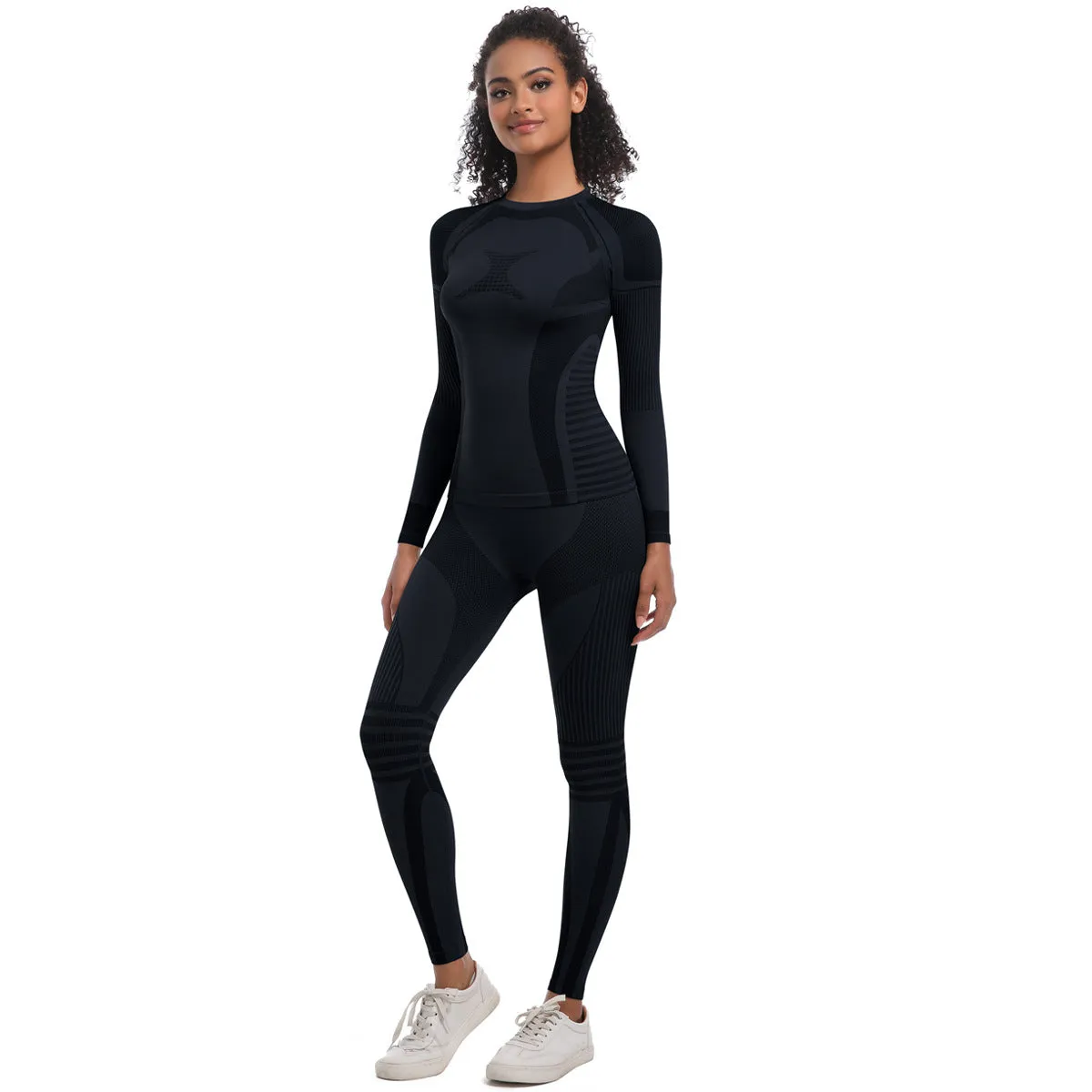 Women's Knitted High-elasitc Yoga Set