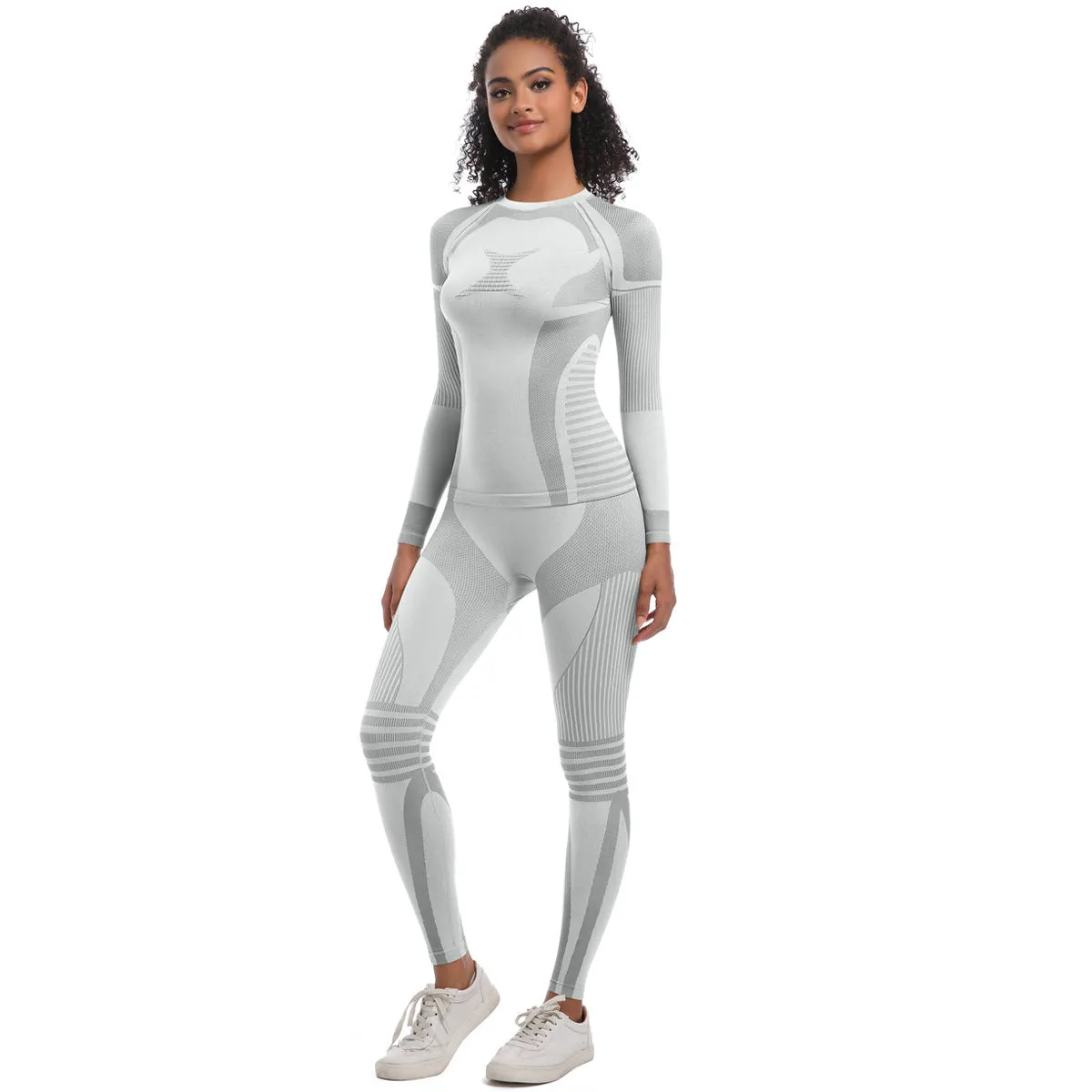 Women's Knitted High-elasitc Yoga Set