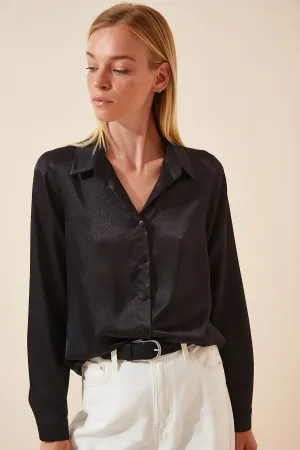 Women's Light Flowy Satin Surface Woman Blouse,  Satin Blouse,Gift For Her,Cotton Blouse,Boho Blouse,Satin Long Sleeve Womens Blouse 1