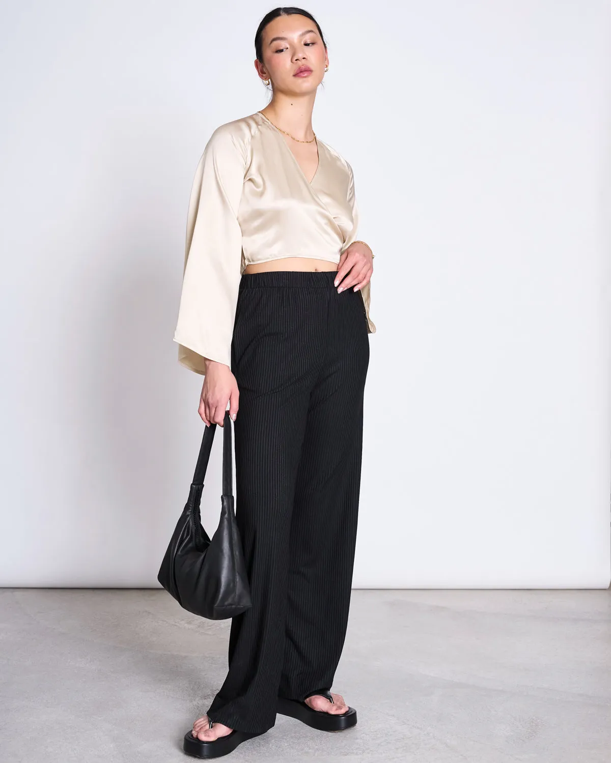 WRAP BLOUSE CARRINE IVORY